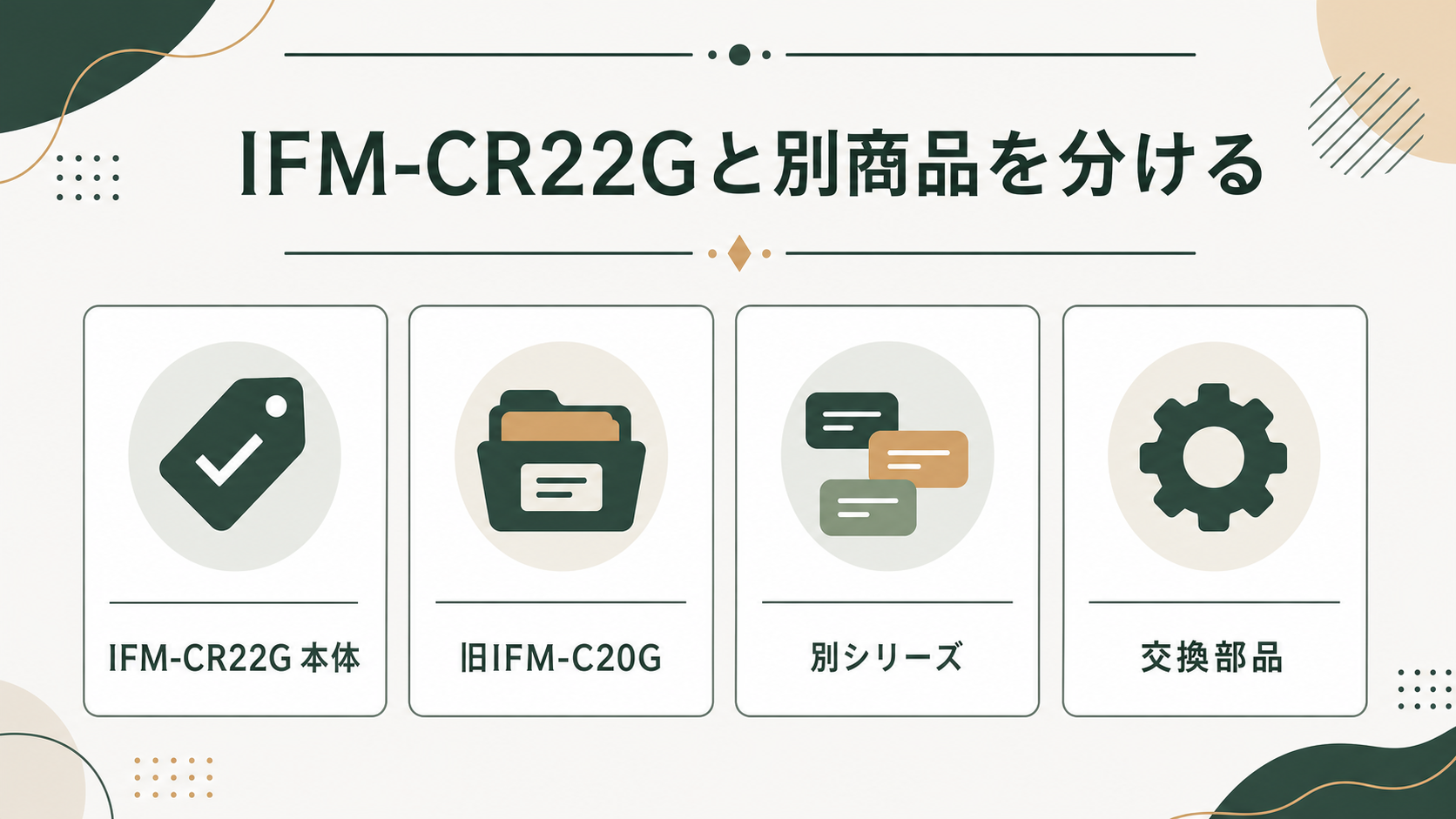 岩谷IFM-CR22Gと別商品を分けるポイント