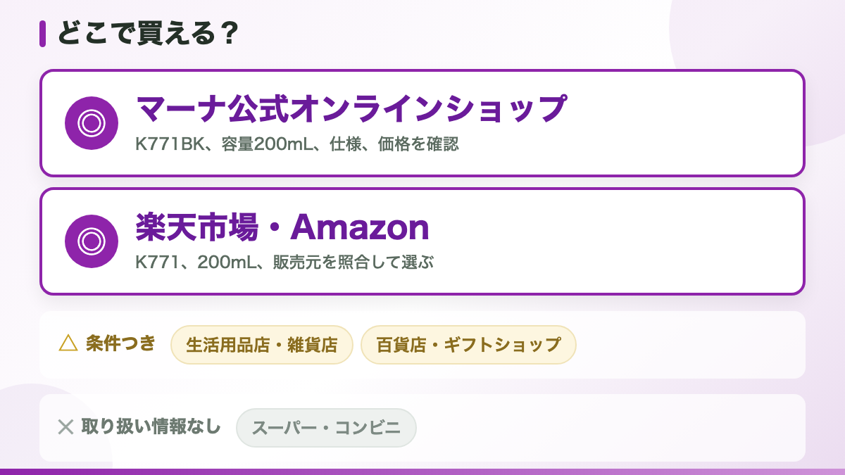 マーナ Everywhereマグ 200mLはどこで売ってる?販売先の結論